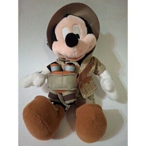 DISNEYLAND Mickey Mouse Adventurer Indiana Jones 11" Plush